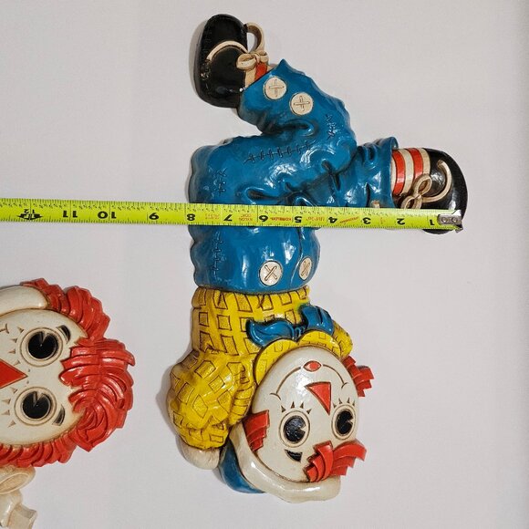 Rare 1977 Bobbs Merrill Raggedy Ann and Andy Plastic Wall Plaques - Picture 11 of 14
